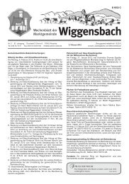 Wochenblatt der Marktgemeinde Wiggensbach