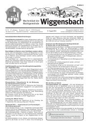 Wochenblatt der Marktgemeinde Wiggensbach