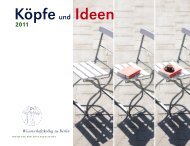 KÃ¶pfeund Ideen - Wissenschaftskolleg zu Berlin