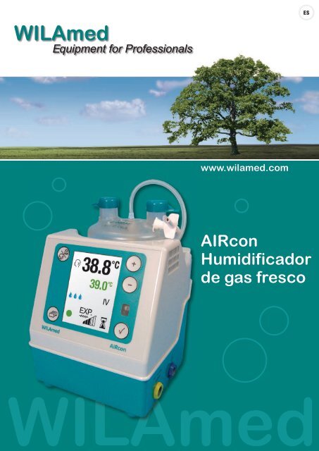 AIRcon Humidificador de gas fresco www.wilamed.com