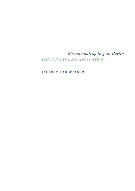 Wissenschaftskolleg zu Berlin: Christoph Möllers, Dr. iur., LL.M.