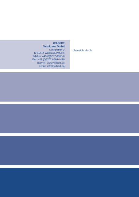 Download Broschüre WT 1305L e.tronic - Wilbert Kranservice GmbH