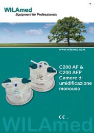 C200 AF & C200 AFP Camere  di umidificazione monouso - WILAmed