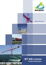 Download brochure WT 650 e.tronic - Wilbert Kranservice GmbH