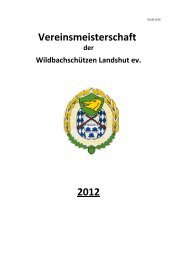 Vereinsmeisterschaft 2012 - Wildbachschützen Landshut
