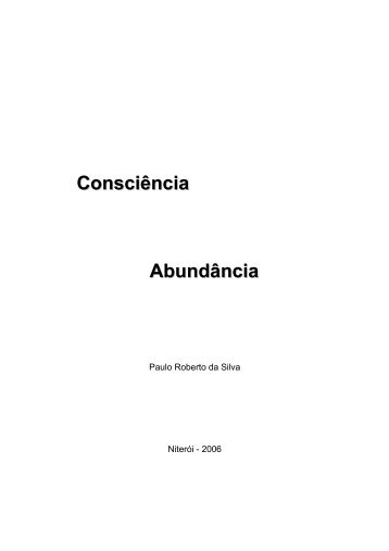 Consciência Abundância - Programa de Ações de Capacitação dos ...