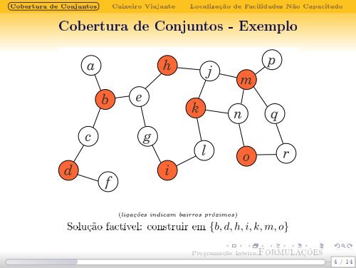 Programação Inteira Formulações - Decom