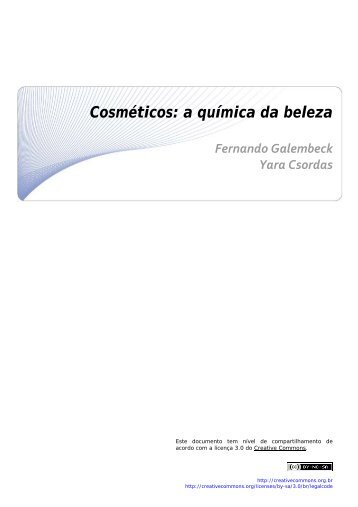 Cosméticos: a química da beleza Fernando ... - CCEAD PUC-Rio