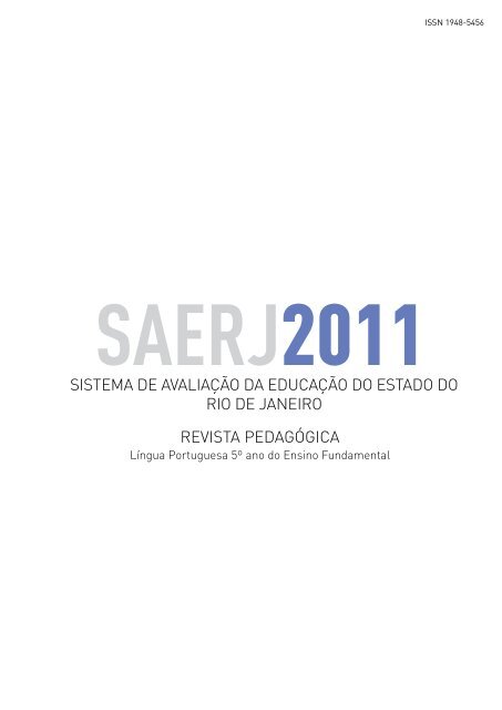 Língua portuguesa 5º ano do ensino Fundamental - SAERJ ...