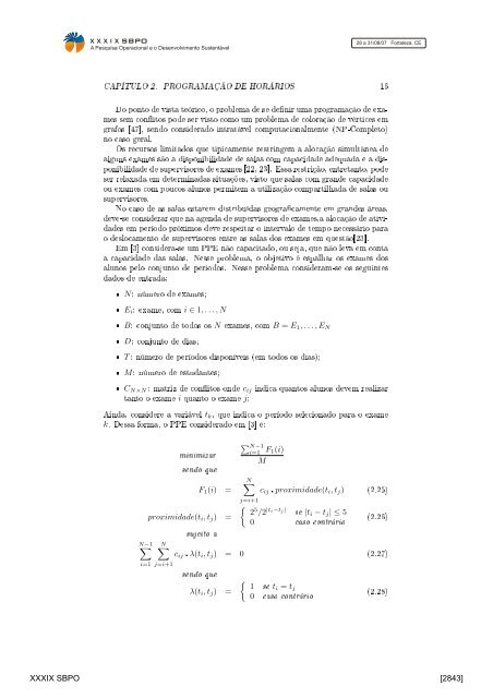 Programação de Horários em Instituições Educacionais ... - Decom