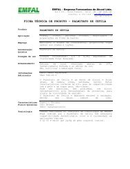 FICHA TÉCNICA DE PRODUTO – PALMITATO DE CETILA - EMFAL