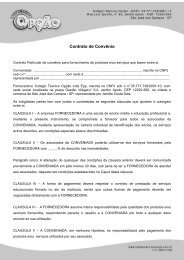 Download do Contrato de Convênio - Colégio Técnico Opção