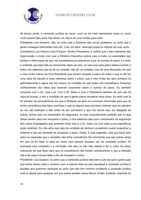 Ata da Reunião do Conselho Deliberativo realizada em 07/08/2007