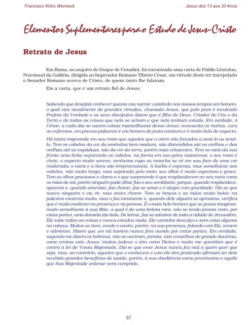 Jesus dos 13 aos 30 Anos - Loja Maçônica Acácia do Rio Abaixo Nº ...