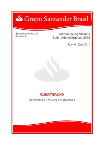 Manual de Agências e Edifs. Administrativos 2012 CLIMATIZAÇÃO