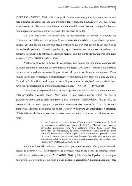 trabalho, opressão e língua: por uma análise do conto “a enxada”