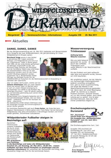 Ausgabe 339, 26. Mai 2011 - Wildpoldsried