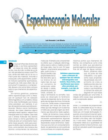 Espectroscopia Molecular - Química Nova na Escola