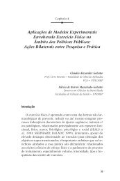 Aplicações de Modelos Experimentais Envolvendo Exercício Físico ...