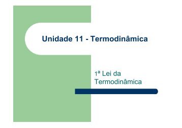 1º Lei da Termodinâmica - Professor Clayton Palma