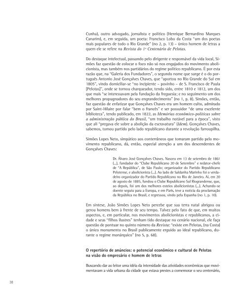 APRESENTAÇÃO Almanaque do Bicentenário de Pelotas (Vol. 1