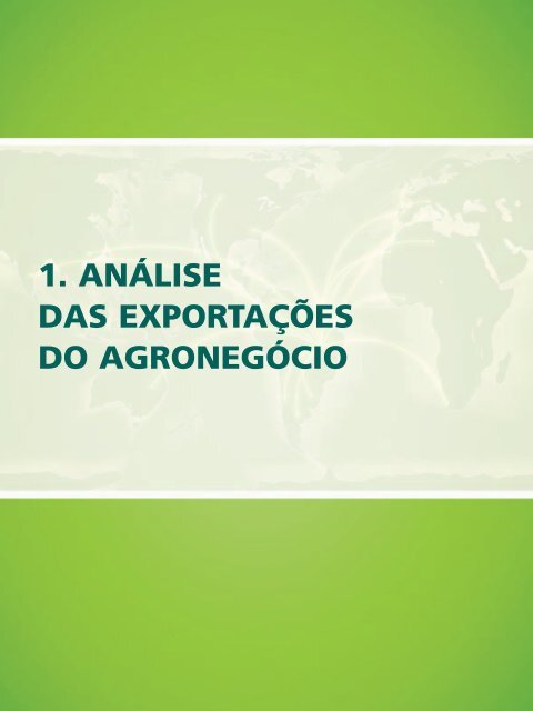 INTERCÂMBIO COMERCIAL DO AGRONEGÓCIO - BrasilGlobalNet