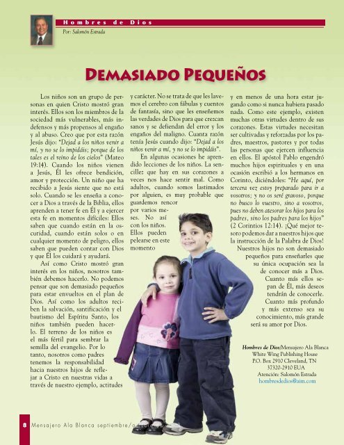 Los niños: Una cosecha significativa ¡Evangelizar a los niños es un ...