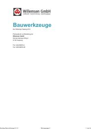 Bauwerkzeuge - Willemsen GmbH