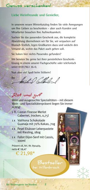 Geschenke Geschmack! - Willenbrock