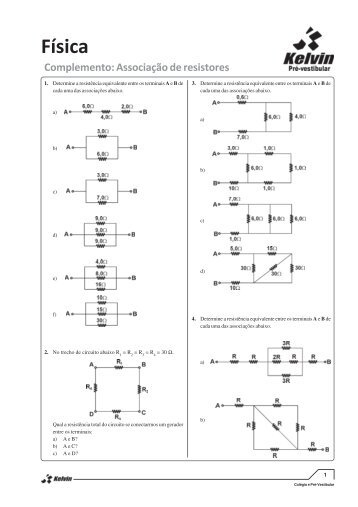 Associação de resistores.pmd - Colégio Kelvin