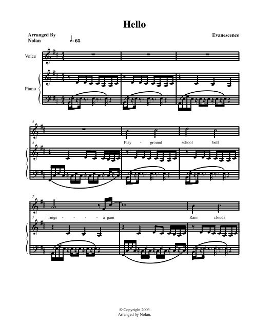 Finale 2003 - [evanescence-hello.MUS]