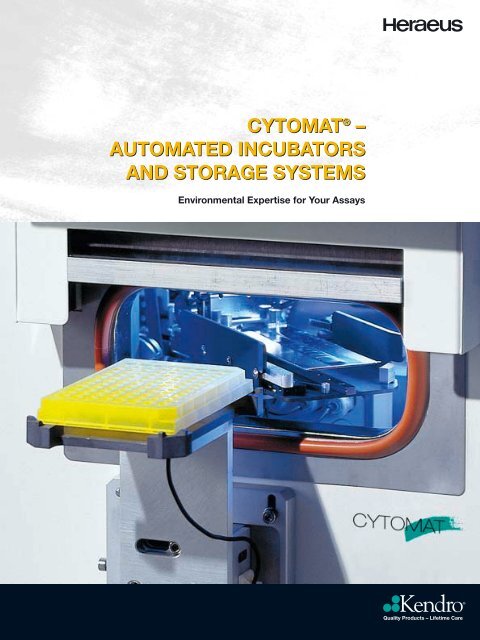 CYTOMAT AUTOMATED INCUBATORS AND STORAGE ... - Windaus