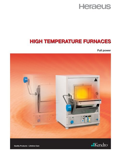 HIGH TEMPERATURE FURNACES - Windaus