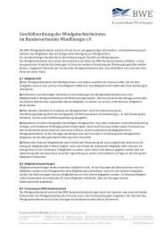 Geschäftsordnung (pdf, 312 KB) - Bundesverband WindEnergie eV