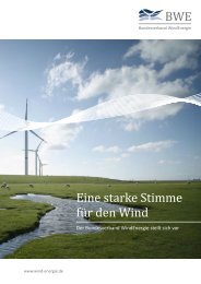 Eine starke Stimme für den Wind - Bundesverband WindEnergie eV