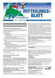 mitteilungsblatt - Winden im Elztal