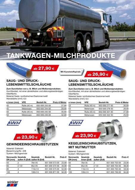 Tank und Silo Top-Produkte 2011 - Winkler
