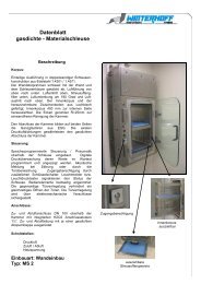 Datenblatt: Wandeinbau - Winterhoff-Edelstahl GmbH