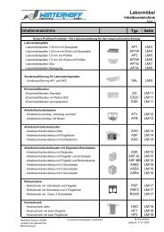 Preisliste Laborsysteme (Brutto) - Winterhoff-Edelstahl GmbH