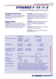 Schaummittel Stahmex F-15 Produktdatenblatt