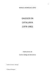 GALEGOS EN CATALUNYA (1978-1982) - Manuel Rodríguez López