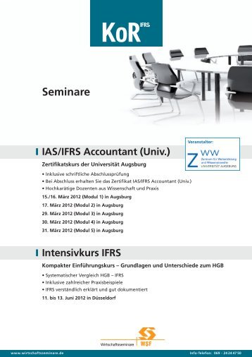 IAS/IFRS Accountant (Univ.) - WSF Wirtschaftsseminare