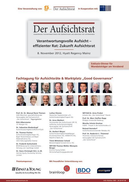 Der Aufsichtsrat - WSF Wirtschaftsseminare