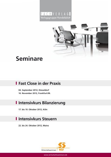 Fast Close in der Praxis - WSF Wirtschaftsseminare