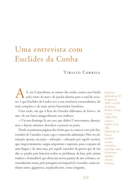 O estouro da boiada - Academia Brasileira de Letras