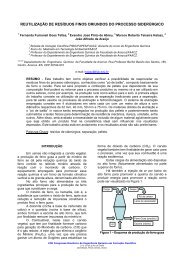 reutilização de resíduos finos oriundos do ... - viii cobeq-ic 2009