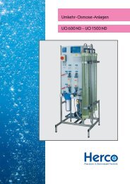 Umkehr-Osmose-Anlagen UO 600 ND bis 1500 - Watertec Gmbh