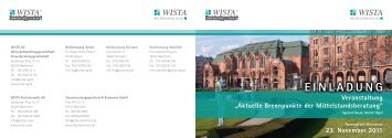 Aktuelle Brennpunkte der Mittelstandsberatung - WISTA AG