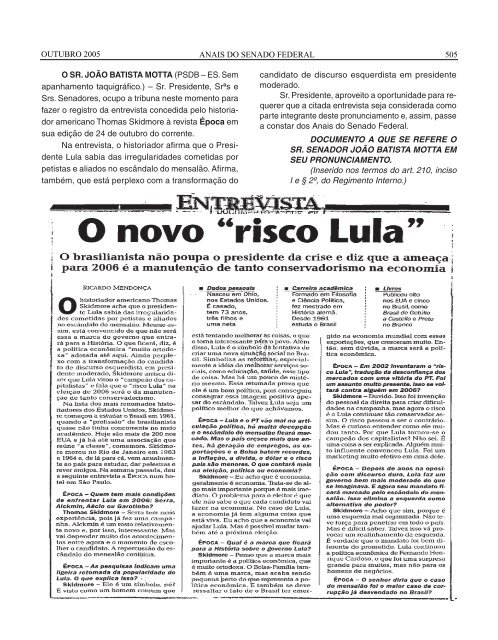 01-Contra Capa Vol 29 nº 49 - Senado Federal