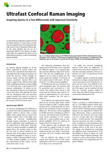 Ultrafast Confocal Raman Imaging - WITec